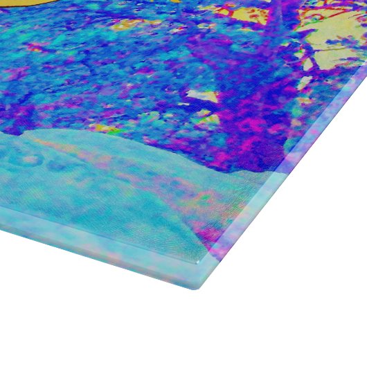 Mythischer Chinesischer Gelber Drache Schneidebrett (Ecke)