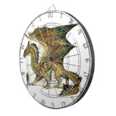 "Mythischer Drache aus Bronze" Dartscheibe (Vorderseite rechts)