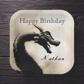 Mythischer Drache Geburtstag Pappteller