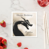 Mythischer Drache Geburtstag Serviette (Beispiel)