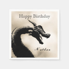 Mythischer Drache Geburtstag Serviette