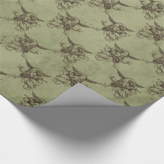 Mythischer Drache Geschenkpapier (Ecke)