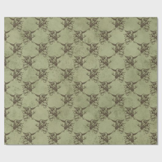 Mythischer Drache Geschenkpapier (Flach)