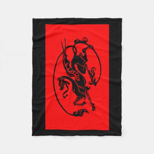 Mythischer Drache, Jahr des Drachendesigns Fleecedecke (Vorderseite)
