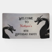 Mythischer Drache Personalisiert Banner (Horizontal)