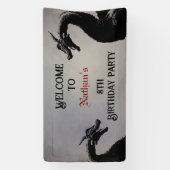 Mythischer Drache Personalisiert Banner (Vertikal)