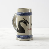 Mythischer Drache Personalisiert Bierglas (Vorderseite Links)