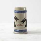 Mythischer Drache Personalisiert Bierglas (Mittel)