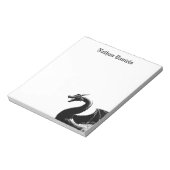 Mythischer Drache Personalisiert Notizblock (Rotiert)