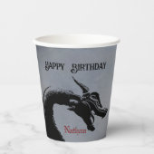 Mythischer Drache Personalisiert Pappbecher (Vorderseite)