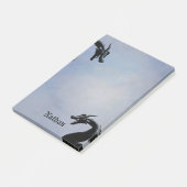 Mythischer Drache Personalisiert Post-it Klebezettel (angewinkelt)