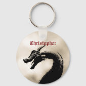 Mythischer Drache Personalisiert Schlüsselanhänger (Vorderseite)