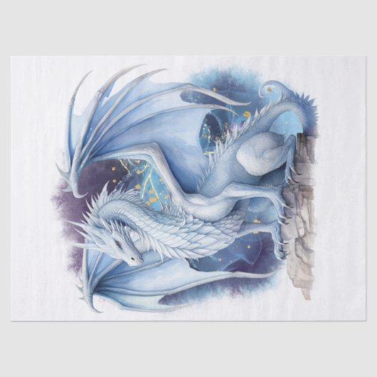 Mythischer Drache Seidenpapier (Vorderseite)