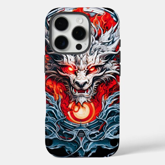 Mythischer Drachenkopf Case-Mate iPhone Hülle (Rückseite)