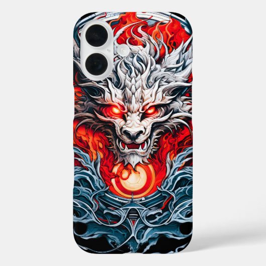 Mythischer Drachenkopf Case-Mate iPhone Hülle (Rückseite)