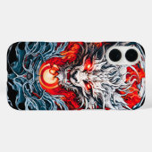Mythischer Drachenkopf Case-Mate iPhone Hülle (Rückseite (Horizontal))