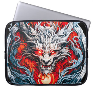 Mythischer Drachenkopf Laptopschutzhülle