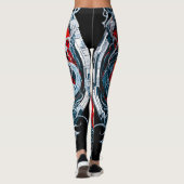 Mythischer Drachenkopf Leggings (Rückseite)