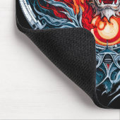 Mythischer Drachenkopf Mousepad (Ecke)