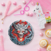 Mythischer Drachenkopf Pappteller (Party)