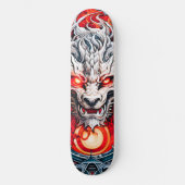 Mythischer Drachenkopf Skateboard (Vorderseite)