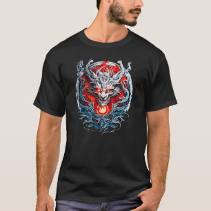Mythischer Drachenkopf T-Shirt