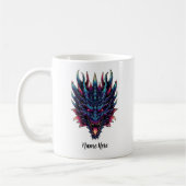 Mythischer Dragon-Individuelle Name Kaffeetasse (Links)