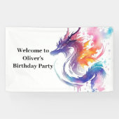 Mythischer Dragon Magicland Birthday Banner (Horizontal)