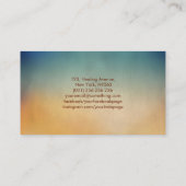 Mythischer Feuer steigender Phoenixvogel Visitenkarte (Rückseite)