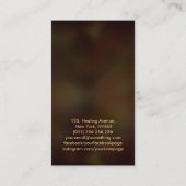 Mythischer Feuer steigender Phoenixvogel Visitenkarte (Rückseite)