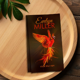 Mythischer Feuer steigender Phoenixvogel Visitenkarte