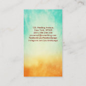 Mythischer Feuer steigender Phoenixvogel Visitenkarte (Rückseite)