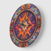 Mythischer Feuer Wanduhr (Winkel)