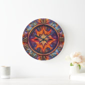 Mythischer Feuer Wanduhr (Zuhause)