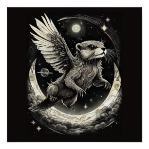 Mythischer Flugotter Poster