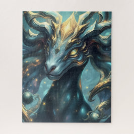Mythischer Goldener Geweihhirsch Puzzle