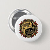 Mythischer kaiserlicher chinesischer Drachenrelief Button (Vorne & Hinten)