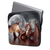 Mythischer Laptop-Sieb von Dragon & Moon Fantasy Laptopschutzhülle (Vorderseite Links)