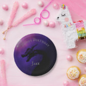 Mythischer Lila Drache Moonlit zum Geburtstag Pappteller (Party)