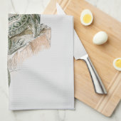 Mythischer Lippendrache, Vintage Mythologie Geschirrtuch (Viertel Falte)