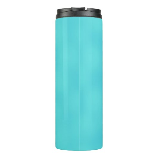 Mythischer Meeresdrache in Seetang Aqua Blau Thermosbecher (Rückseite)