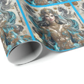 "Mythischer Ozean" Geschenkpapier (Rolleneckpunkt)