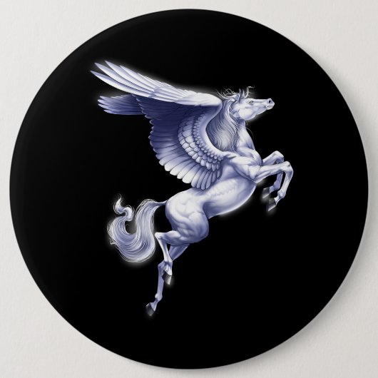 Mythischer Pegasus Button (Vorderseite)