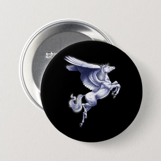 Mythischer Pegasus Button (Vorne & Hinten)