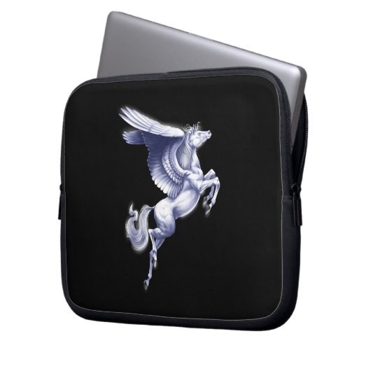 Mythischer Pegasus Laptopschutzhülle (Vorderseite Links)