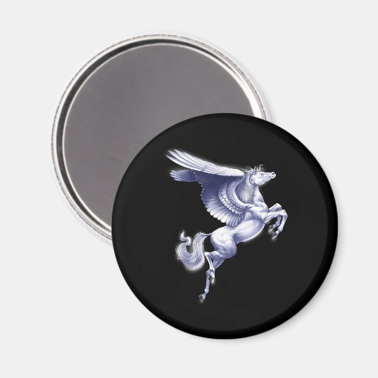 Mythischer Pegasus Magnet (Vorderseite/Rückseite)