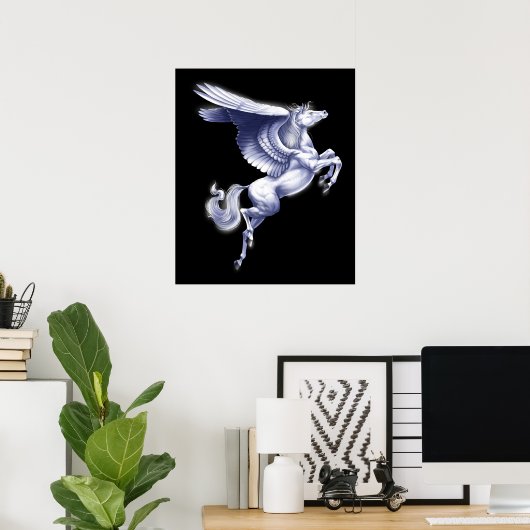 Mythischer Pegasus Poster (Heimbüro)
