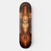 Mythischer Phönix mit Stammesmustern Dark Fantasy Skateboard (Vorderseite)