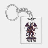 Mythischer Rockstar: Bigfoots Guitar Solo Schlüsselanhänger (Vorderseite links)