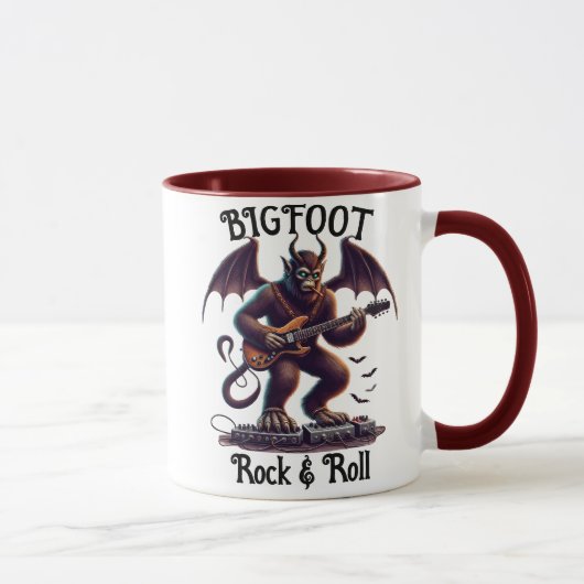 Mythischer Rockstar: Bigfoots Guitar Solo Tasse (Rechts)